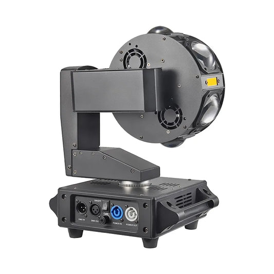 120W RGBW LED Strobe Lighting Single Flying Magnetic Laser Moving Head Effect Light for DJ Disco Stage Bar Party and Dance Club