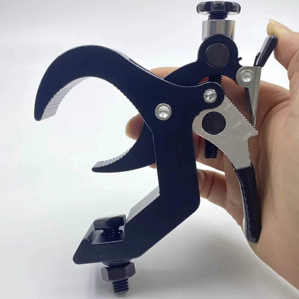 Durable Heavy Duty Hooks Aluminum Lighting Clamps Tube Diameter 45-60MM Support 100KG Stage Lighting Moving Head Clamps