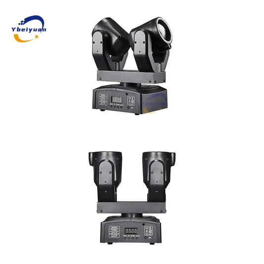 New Double Head Moving Head Beam Light With Aperture Remote Control DMX512 DJ Disco Bar Christmas Birthday Party Effect Light