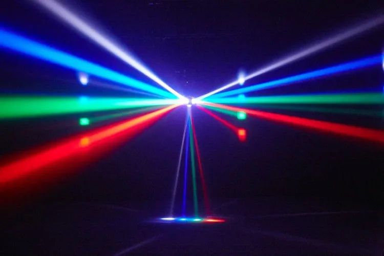 120W RGBW LED Strobe Lighting Single Flying Magnetic Laser Moving Head Effect Light for DJ Disco Stage Bar Party and Dance Club