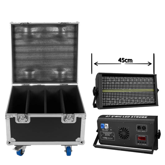 200W LED RGBW 4in1 dj 48 Zone Partition Strobe Light White 8000K DMX Super Bright Dj Wash Bar Strobe Stage Lighting Effects