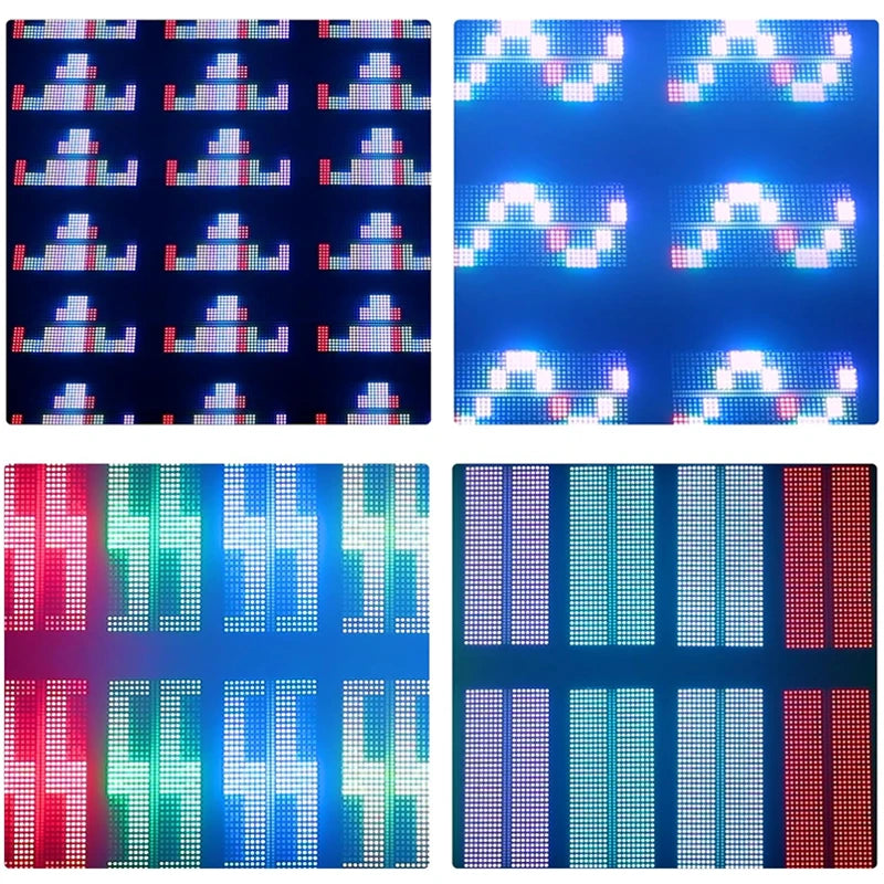 Strobe Light LED 48+8 Segement RGBW Strobe DMX Stage Lighting Washer Effect Club Night Party Dj Disco Horse Racing Lamp