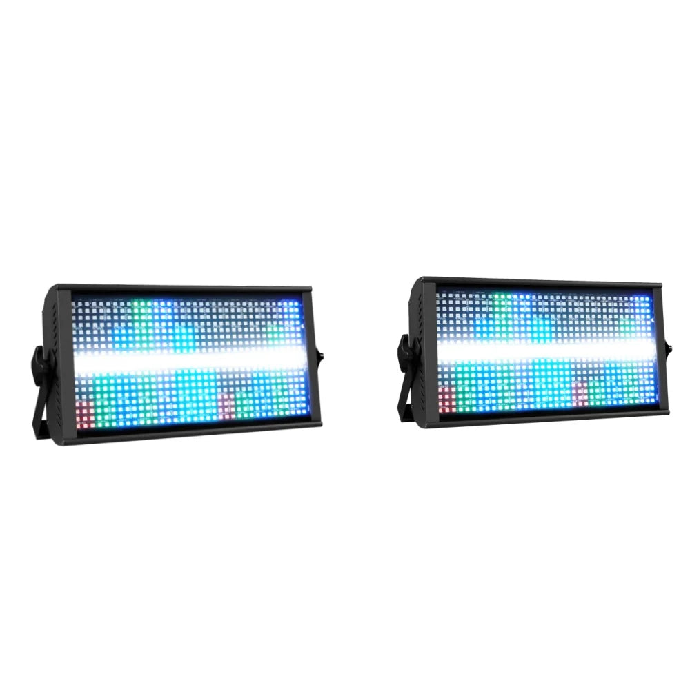 200W LED RGBW 4in1 dj 48 Zone Partition Strobe Light White 8000K DMX Super Bright Dj Wash Bar Strobe Stage Lighting Effects