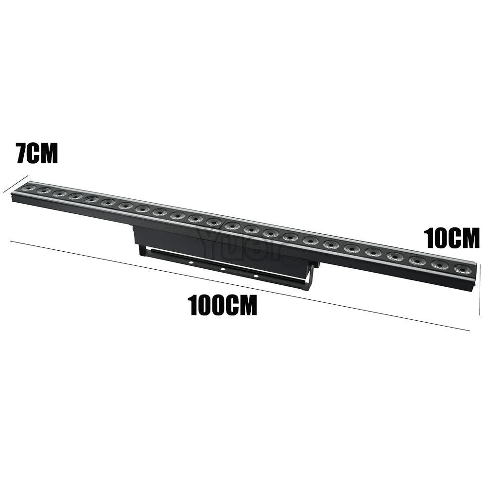 LED Beam 24X4W RGBW 4IN1 Wall Wash Light With Warm White SMD Racing Horse Strobe Bar Strip Light Remote Control DMX512 DJ Club