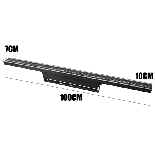 LED Beam 24X4W RGBW 4IN1 Wall Wash Light With Warm White SMD Racing Horse Strobe Bar Strip Light Remote Control DMX512 DJ Club