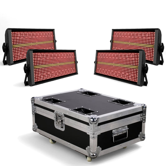 200W LED RGBW 4in1 dj 48 Zone Partition Strobe Light White 8000K DMX Super Bright Dj Wash Bar Strobe Stage Lighting Effects