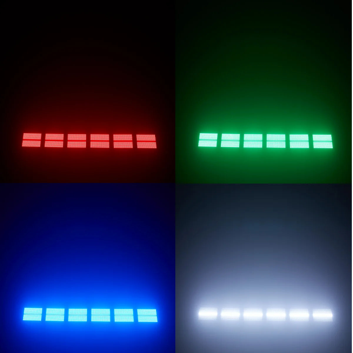 200W LED RGBW 4in1 dj 48 Zone Partition Strobe Light White 8000K DMX Super Bright Dj Wash Bar Strobe Stage Lighting Effects
