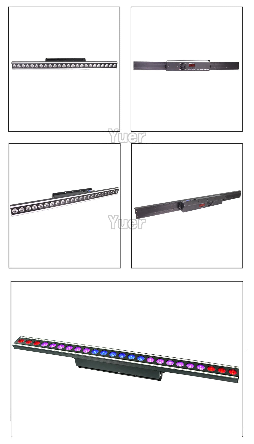 LED Beam 24X4W RGBW 4IN1 Wall Wash Light With Warm White SMD Racing Horse Strobe Bar Strip Light Remote Control DMX512 DJ Club