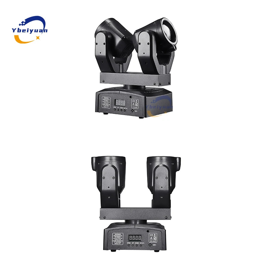 New Double Head Moving Head Beam Light With Aperture Remote Control DMX512 DJ Disco Bar Christmas Birthday Party Effect Light